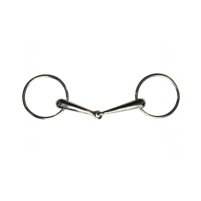 JUMPIN - Mors 2 anneaux creux pompe - 125 mm - Inox - Canon simple brisure Commander Maintenant