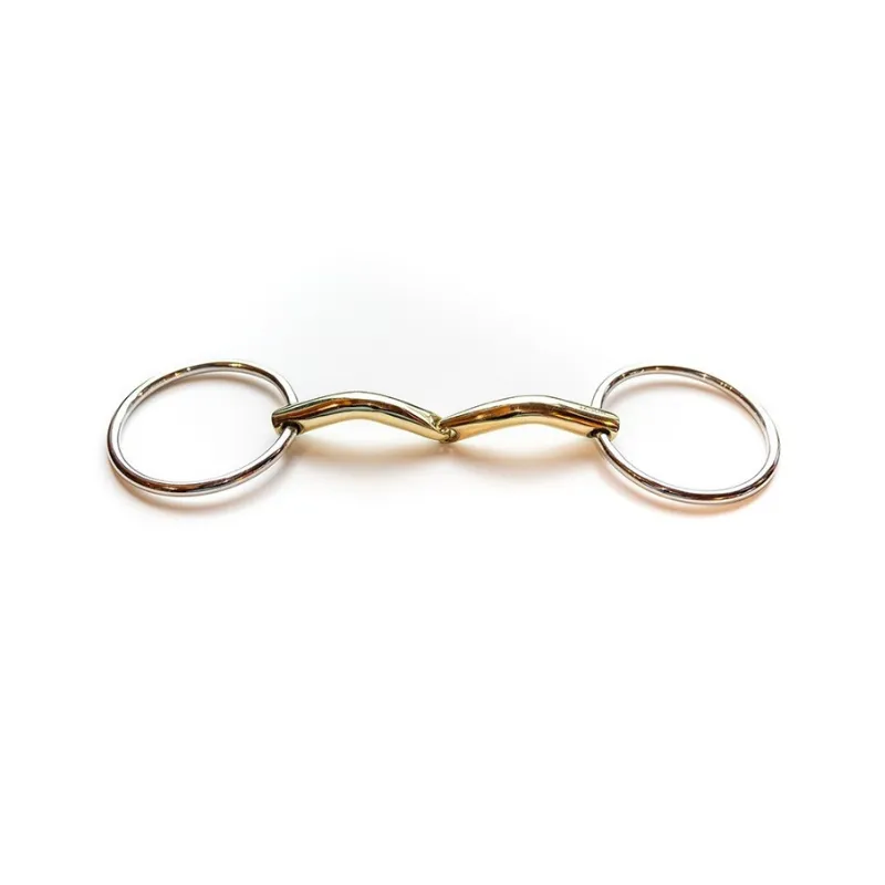 Commander Vite JUMPIN - Mors 2 anneaux canon confort - 115 mm - German silver - Canon simple brisure
