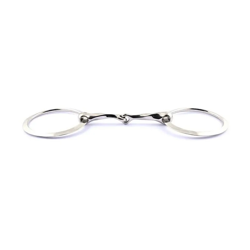 JUMPIN - Mors 2 anneaux torsad bloqu - 125 mm - German silver - Canon torsad Populaire