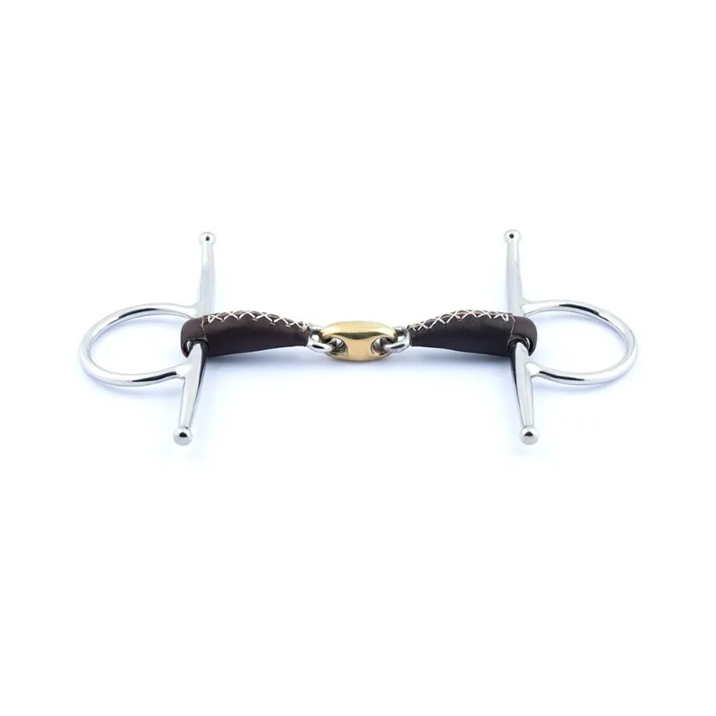 Nouvel Arrivage JUMPIN - Mors Aiguilles en cuir double brisure - 115 mm - Cuir - Canon double brisure