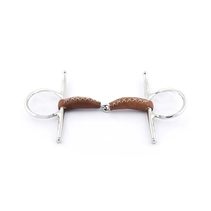 Pas Cher JUMPIN - Mors Aiguilles recouvert de cuir - 125 mm - Cuir - Canon simple brisure