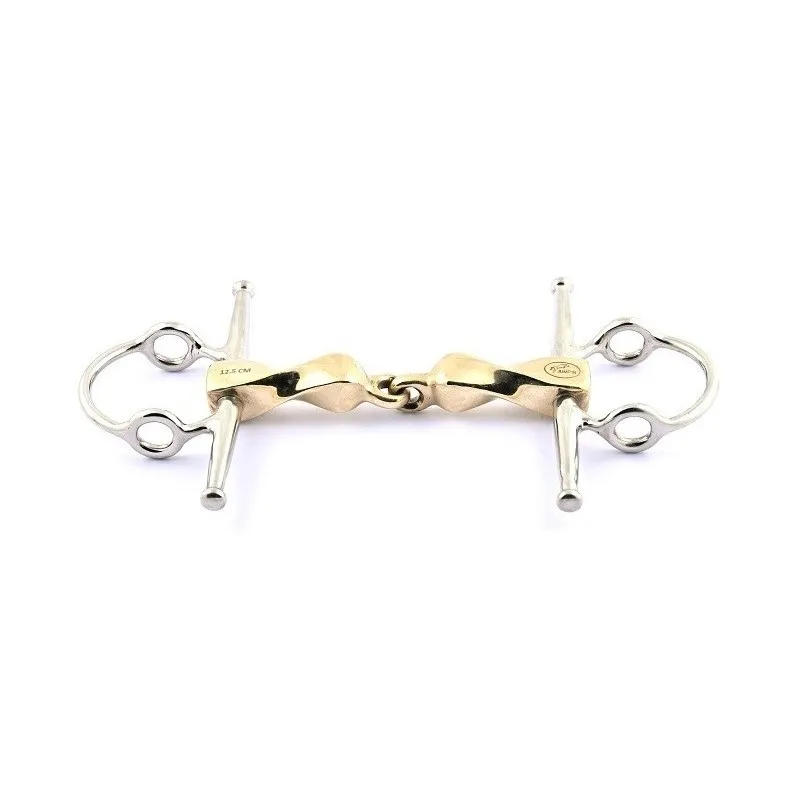 Bon Plan JUMPIN - Mors Aiguilles releveur gros canons carr torsad - 125 mm - German silver - Canon torsad