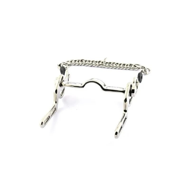 Nouvel Arrivage JUMPIN - Mors Ashleigh canon plat inclinable - 125 mm - Inox - Canon plat