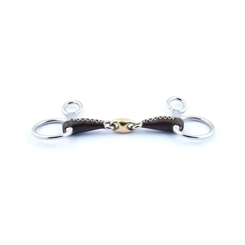Nouvelle Collection JUMPIN - Mors Baucher en cuir double brisure - 125 mm - Cuir - Canon double brisure