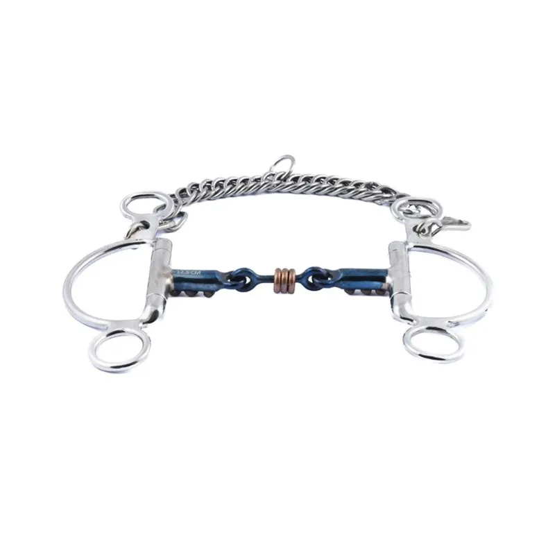JUMPIN - Mors Blue Steel Felipe double brisure - 125 mm - Blue steel - Canon double brisure Usine Directe