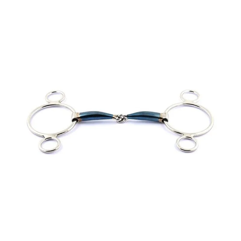 JUMPIN - Mors Blue Steel Pessoa bloqu - 125 mm - Blue steel - Canon simple brisure Bon March