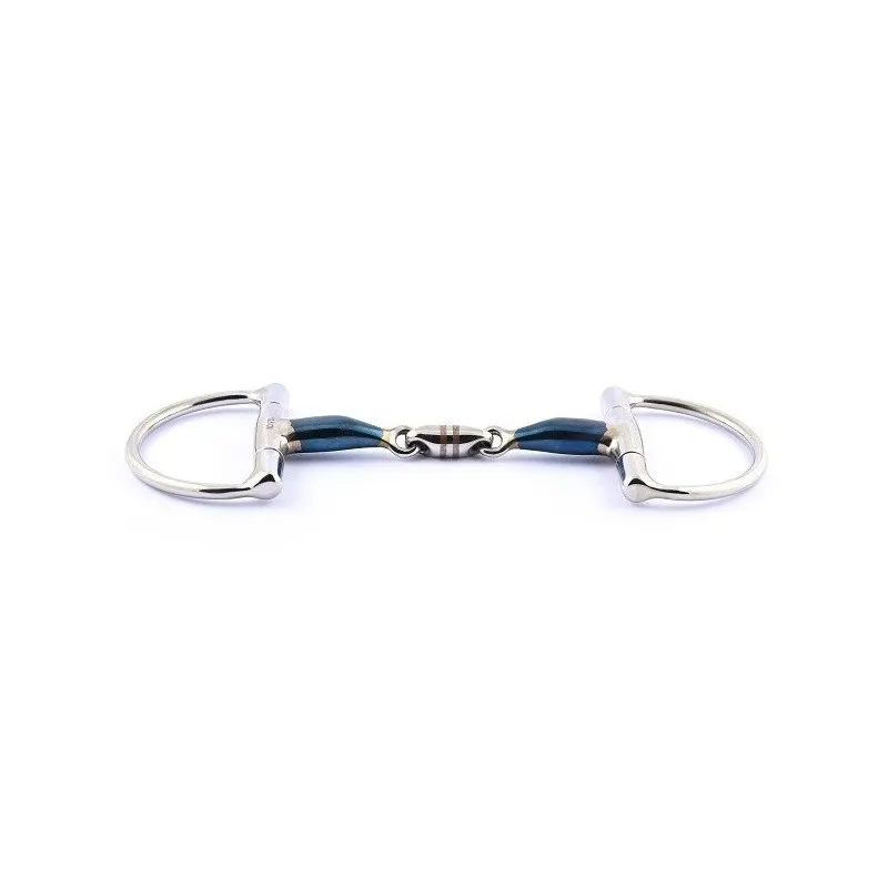 Seulement Aujourdhui JUMPIN - Mors Blue Steel Verdun double brisure - 115 mm - Blue steel - Canon double brisure
