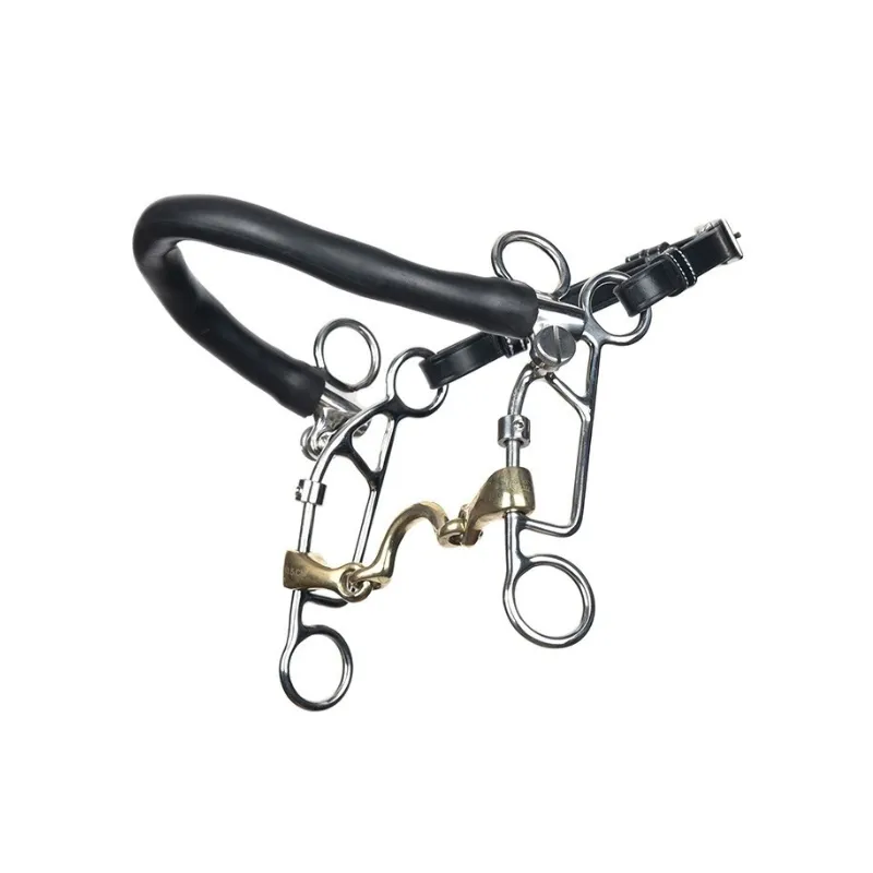 JUMPIN - Mors combin double brisure avec passage de langue - 125 mm - German silver - Canon passage de langue Soldes