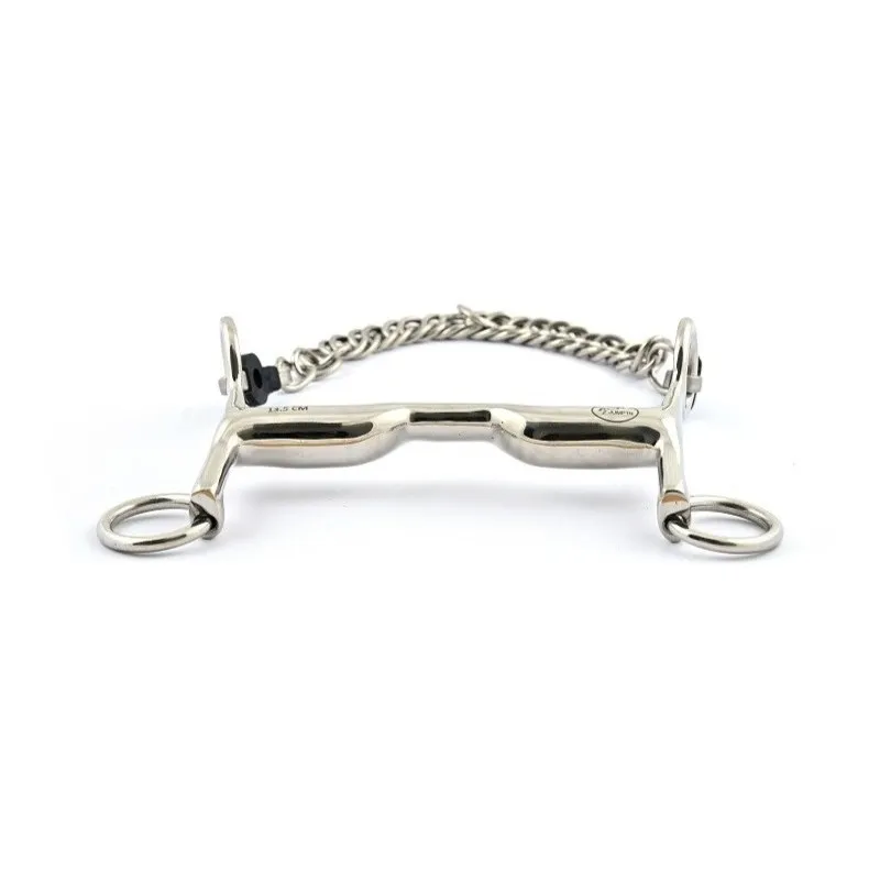 JUMPIN - Mors de bride petites branches passage de langue Inox - 125 mm - Inox - Canon passage de langue Nouveaut