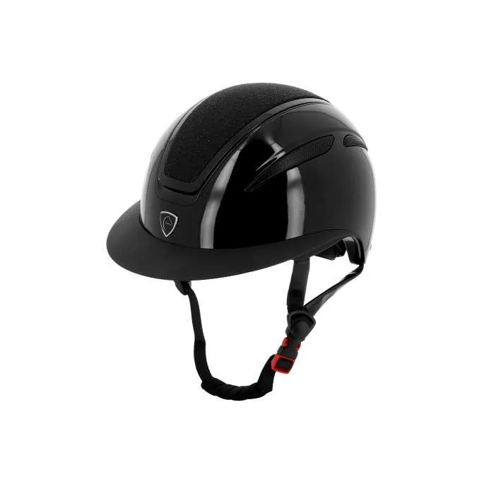 Casque Agris Visire Large noir brillant top lam Equithme - noir - 56/58 Soldes
