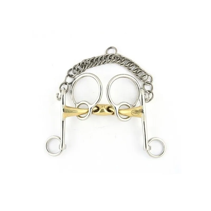 Expdition Rapide JUMPIN - Mors Escargot double brisure - 125 mm - German silver - Canon double brisure