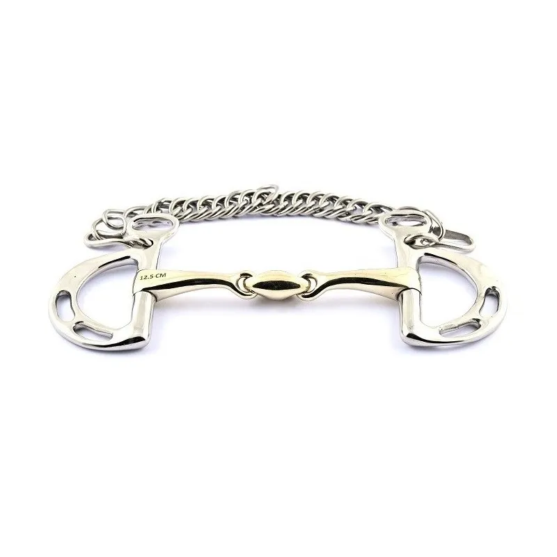 Pas Cher JUMPIN - Mors Goyo Aga double brisure - 125 mm - German silver - Canon double brisure