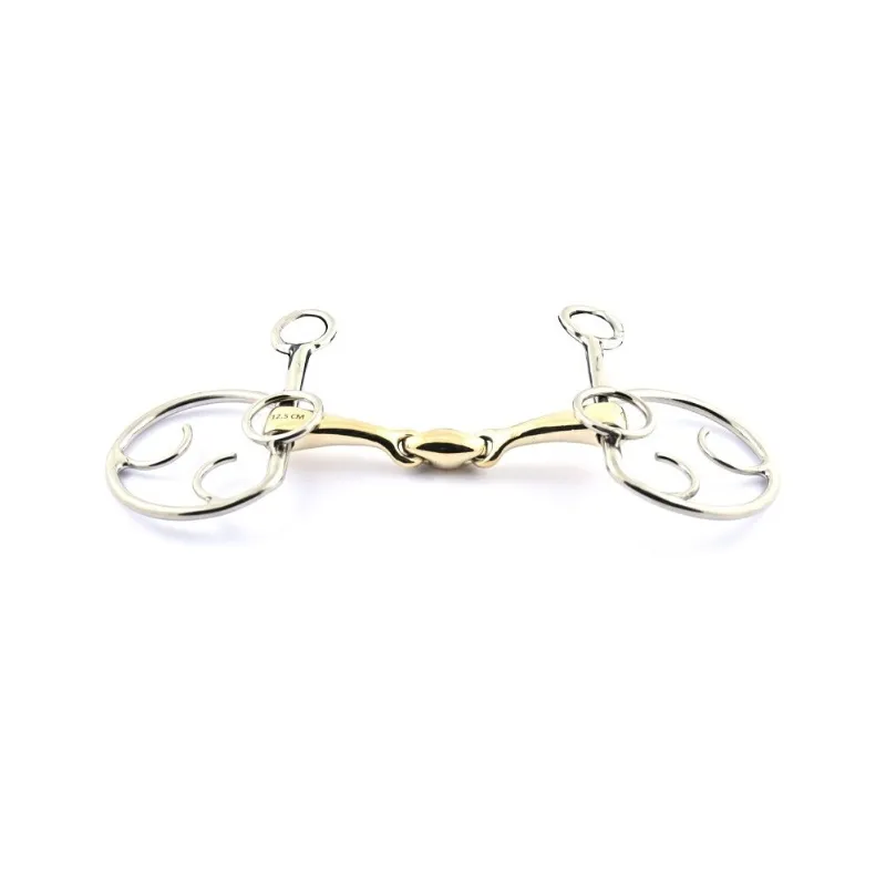 JUMPIN - Mors Goyo Aga double brisure - 125 mm - German silver - Canon double brisure Offre Limite