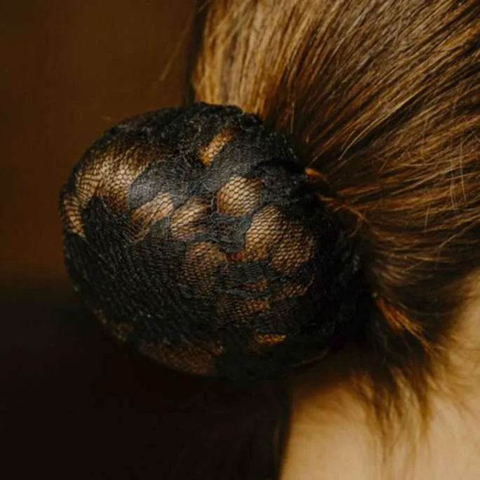 Barrette Rsille pour cheveux Floral - Equithme - noir Vente Flash