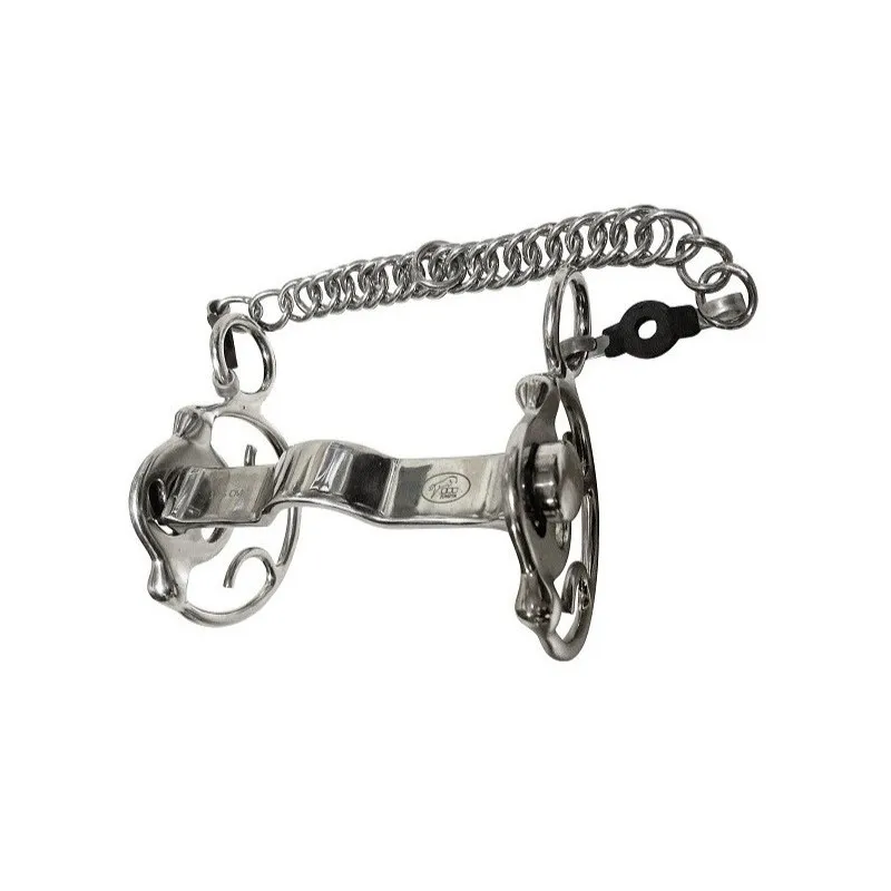 JUMPIN - Mors Goyo Aga plat canon inclinable - 125 mm - Inox - Canon plat Achetez Aujourdhui
