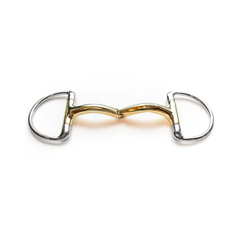 Retour Gratuit JUMPIN - Mors Olive canon confort - 125 mm - German silver - Canon simple brisure