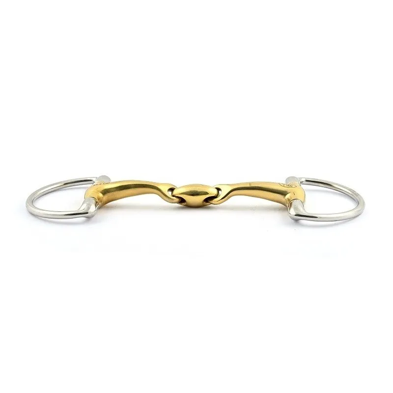 Expdi Aujourdhui JUMPIN - Mors Olive double brisure - 115 mm - German silver - Canon double brisure