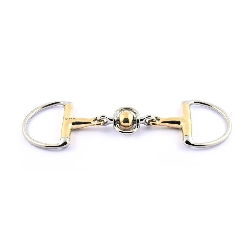 Vente Flash JUMPIN - Mors Olive double brisure inox avec boule en german silver - 125 mm - German silver - Canon boules