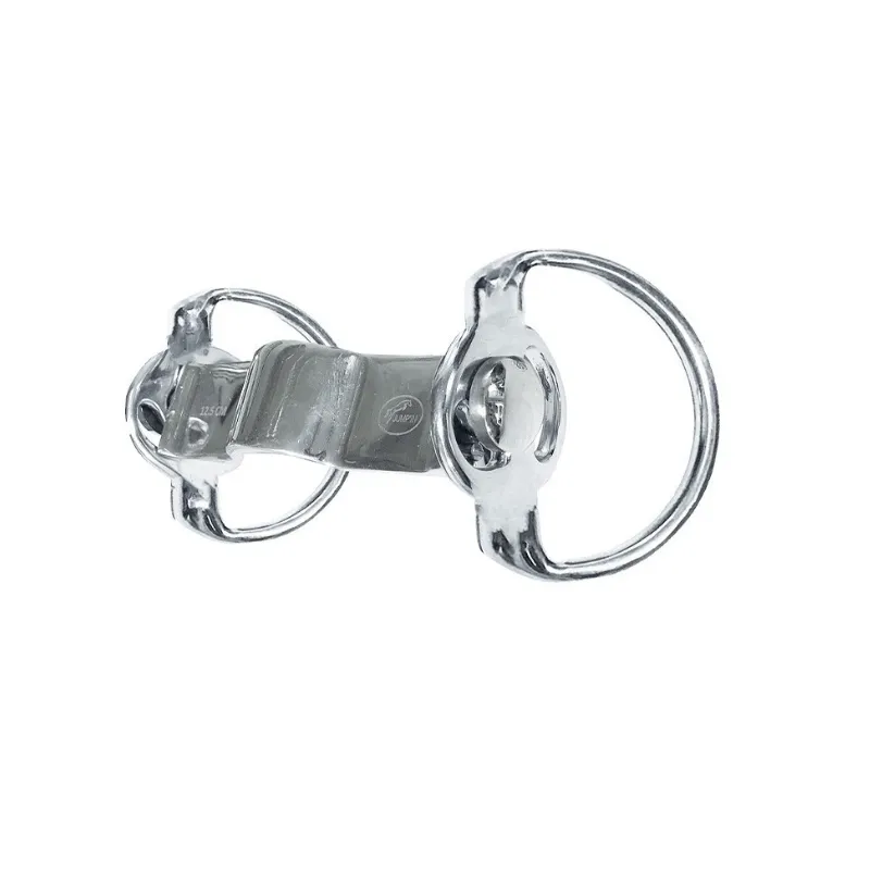 Nouveaut JUMPIN - Mors Olive plat inclinable - 125 mm - Inox - Canon plat