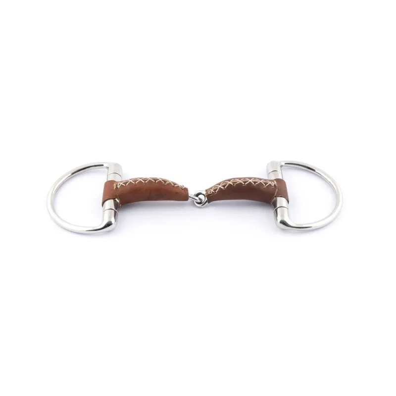 Promotion JUMPIN - Mors Olive recouvert de cuir - 125 mm - Cuir - Canon simple brisure