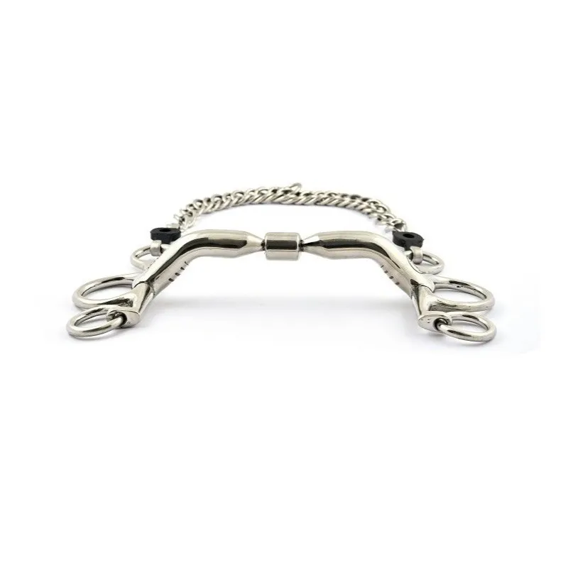 JUMPIN - Mors Pelham bloqu anatomique - 125 mm - Inox - Canon anatomique Remise