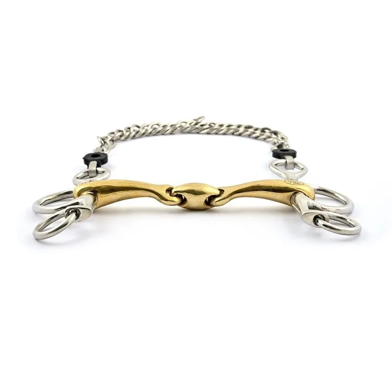 JUMPIN - Mors Pelham petites branches double brisure - 115 mm - German silver - Canon double brisure Offre Limite
