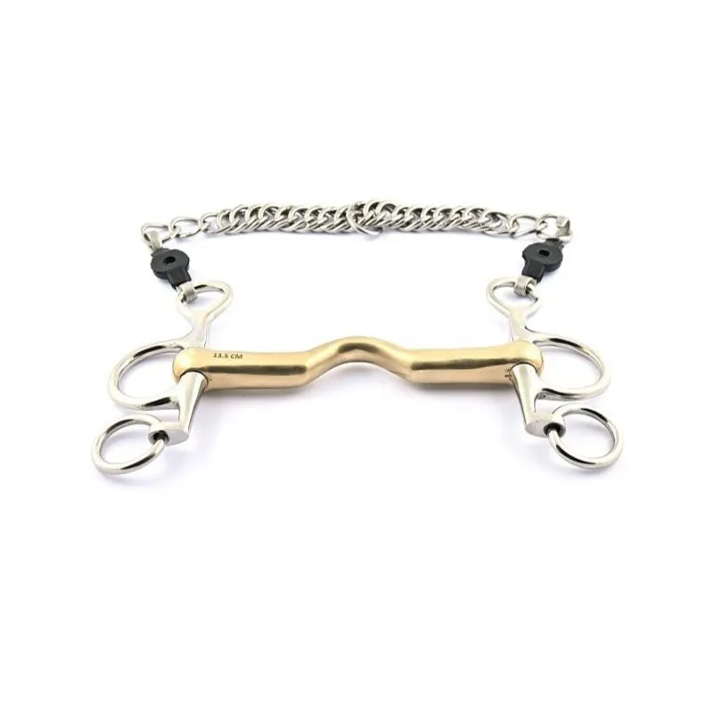 JUMPIN - Mors Pelham petites branches passage de langue - 125 mm - German silver - Canon passage de langue Prix Bas