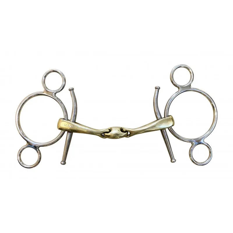 JUMPIN - Mors Pessoa Aiguilles double brisure - 125 mm - German silver - Canon double brisure Dernier Modle