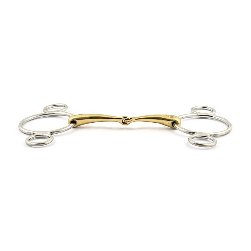 Satisfait Ou Rembours JUMPIN - Mors Pessoa fin - 115 mm - German silver - Canon simple brisure