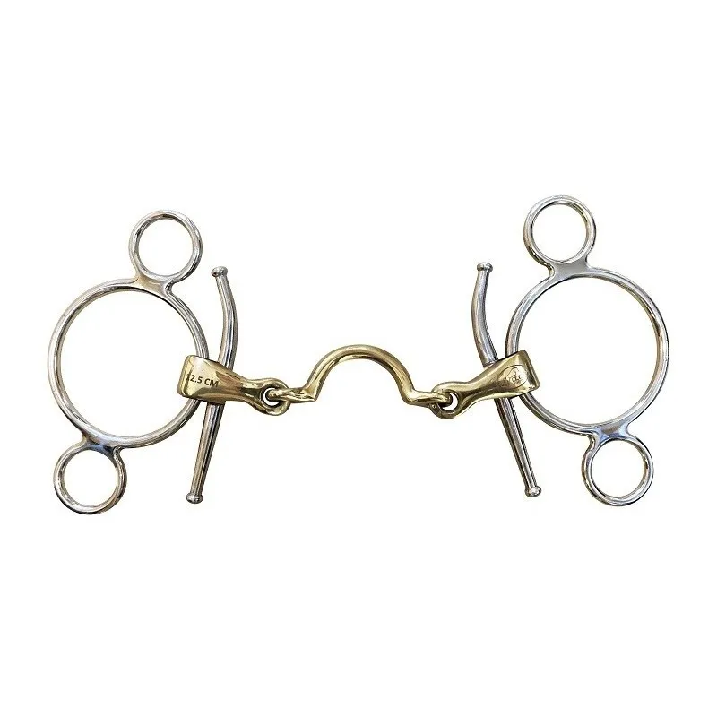 Bon March JUMPIN – Mors Pessoa Aiguilles double brisure  passage de langue – 125 mm – German silver – Canon  passage de langue