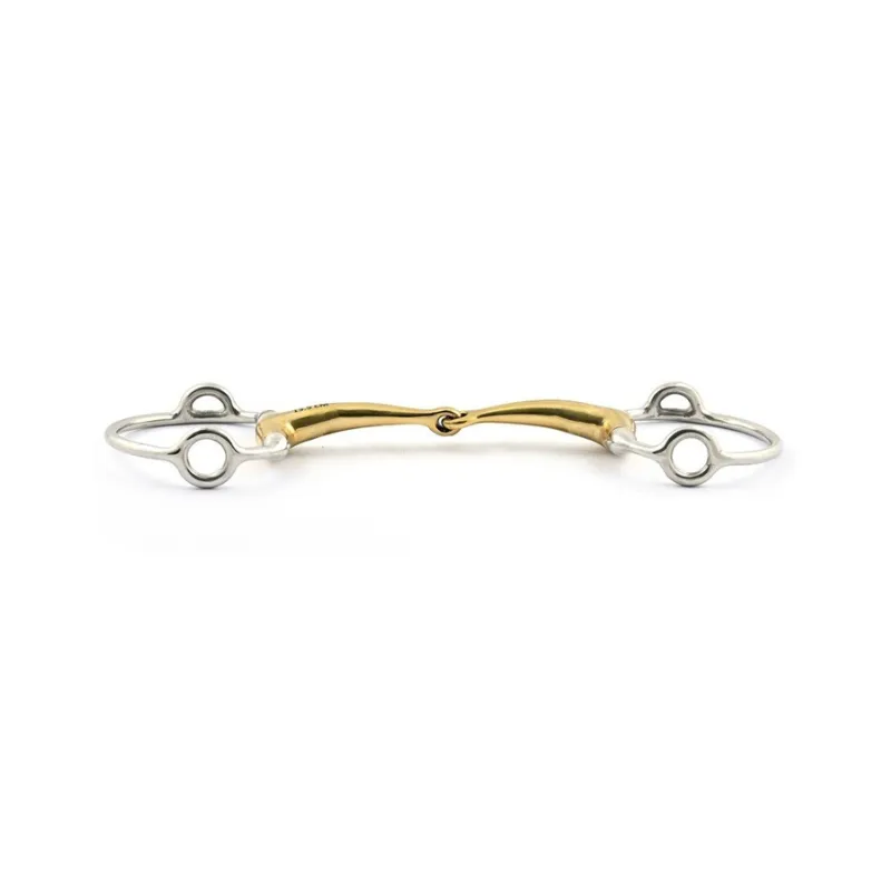 JUMPIN - Mors releveur grands anneaux fin - 125 mm - German silver - Canon simple brisure Must-Have