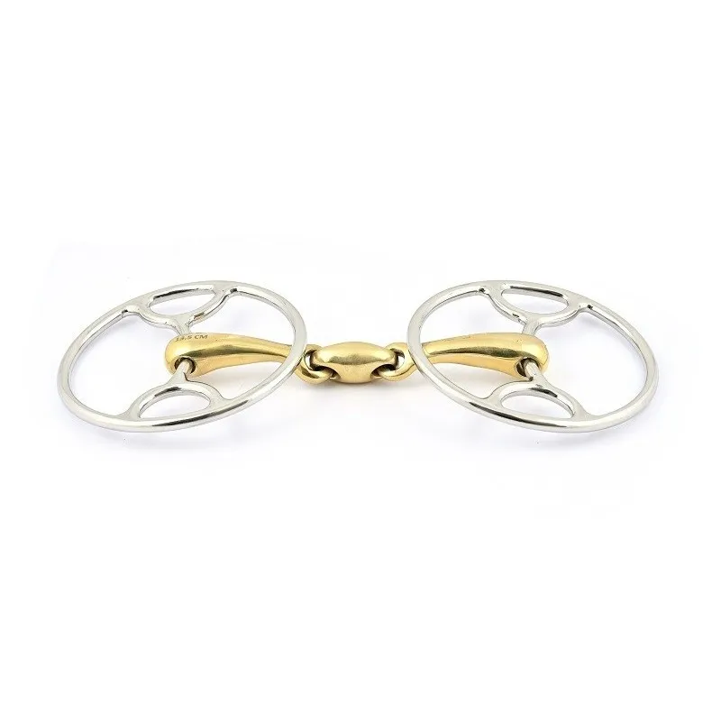 JUMPIN - Mors Swivel double brisure - 125 mm - German silver - Canon double brisure Paiement Scuris