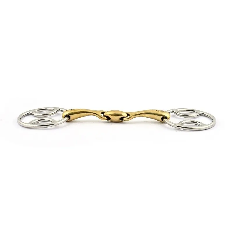 Offre Spciale JUMPIN - Mors trois effets double brisure - 115 mm - German silver - Canon double brisure