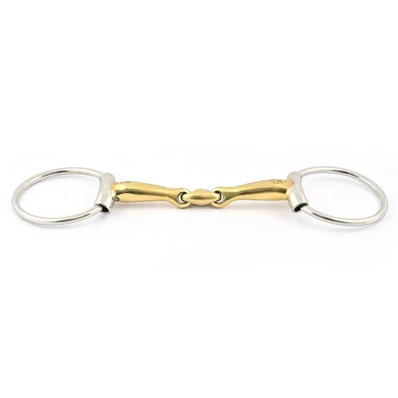 JUMPIN - Mors Tube double brisure - 125 mm - German silver - Canon double brisure Authentique