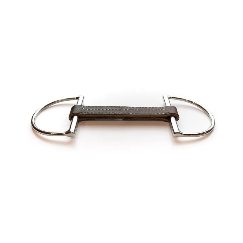 Populaire JUMPIN - Mors Verdun US en cuir plat - 125 mm - Cuir - Canon droit
