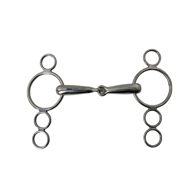 Meilleur Prix METALAB - Mors 4 anneaux Inox - 135 mm - Inox - Canon simple brisure