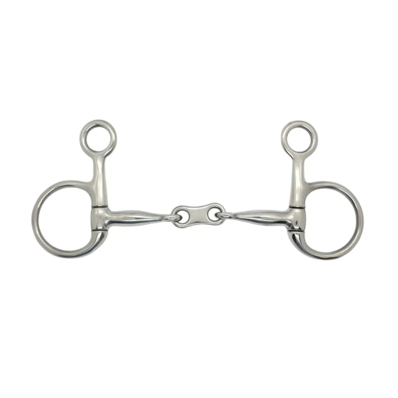 PROCONFORT - Mors Baucher double brisure lien plat 11 mm Inox - 105 mm - Inox - Canon palette Solde