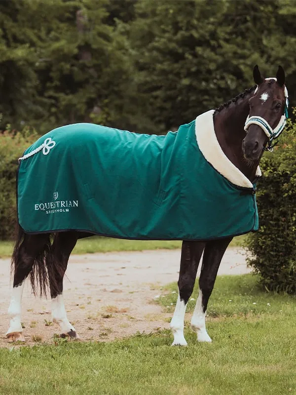 Manta para caballo Equestrian Stockholm Fleece manta Fur Emerald - 155 / Emerald Expdi Aujourdhui