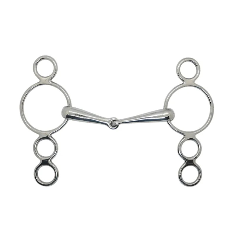 PROCONFORT - Mors Pessoa 4 anneaux 18 mm Inox - 105 mm - Inox - Canon simple brisure Rduction