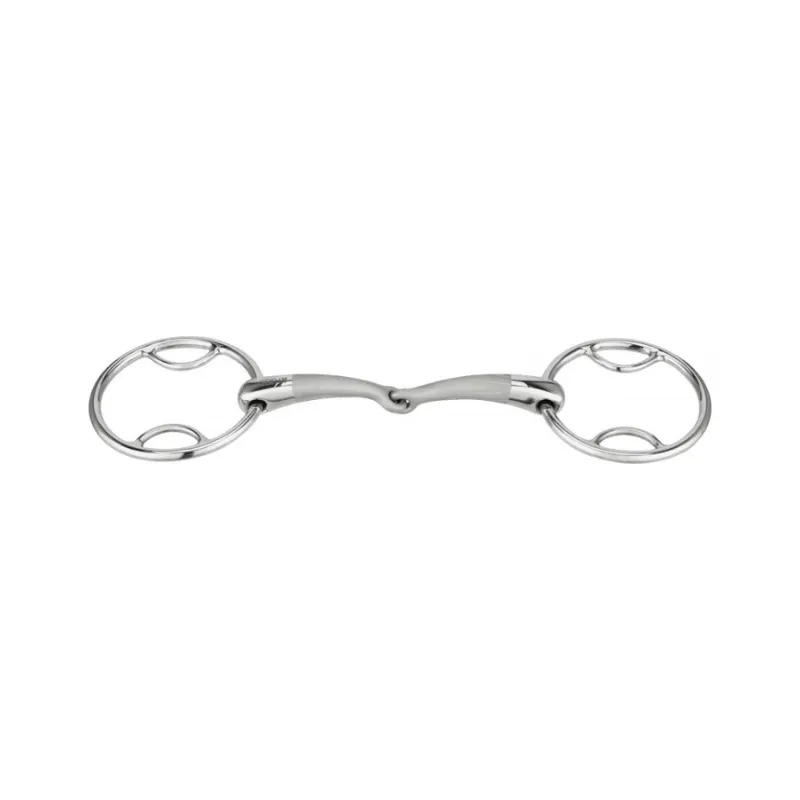 Prix Rduit SPRENGER - Mors 2 anneaux passes bris Satinox - 115 mm - Satin - Canon simple brisure