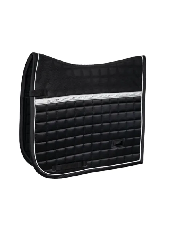Mantilla de doma Sportive Equestrian Stockholm Reflective Dressage Saddle - Cob / Luminous Black Super Prix