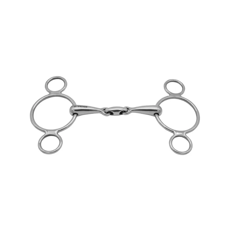 SPRENGER - Mors 3 anneaux double brisure Inox - 125 mm - Inox - Canon double brisure Jusqu puisement Des Stocks