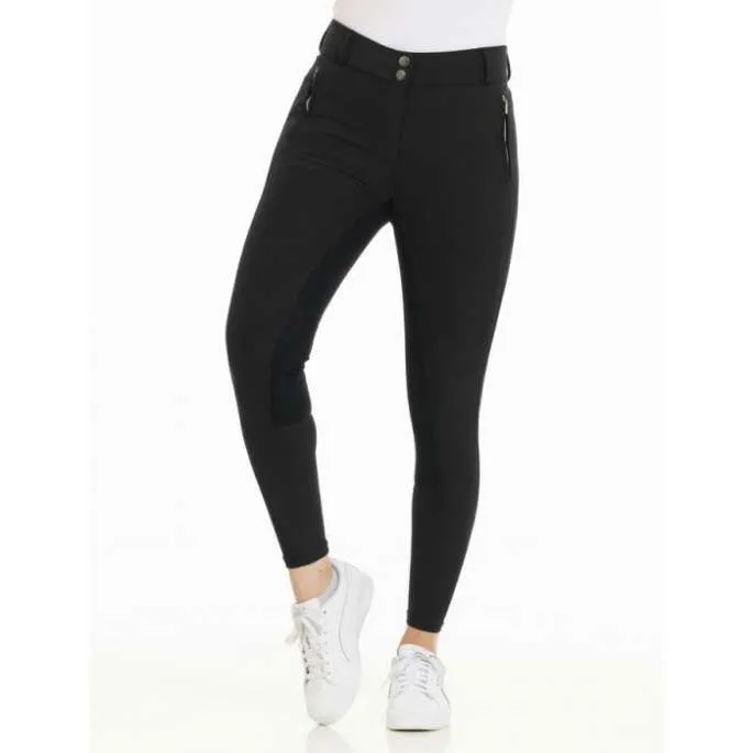 Pantalon Nicole dame fond clarino - Equithme - noir - femme - 38 Expdition Rapide
