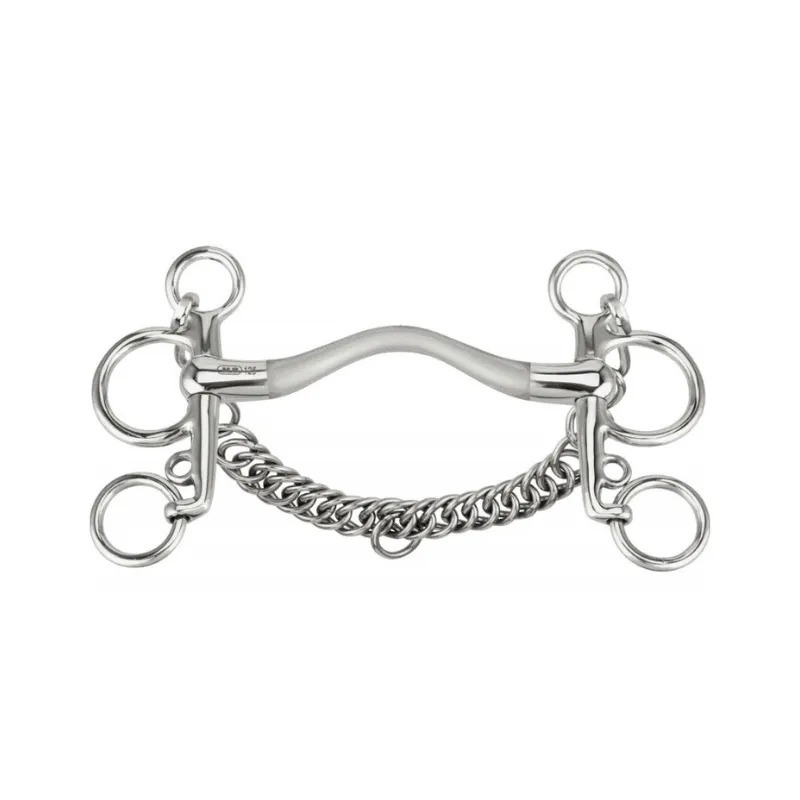 SPRENGER - Mors Pelham passage de langue Satinox - 115 mm - Satin - Canon passage de langue Dernier Modle