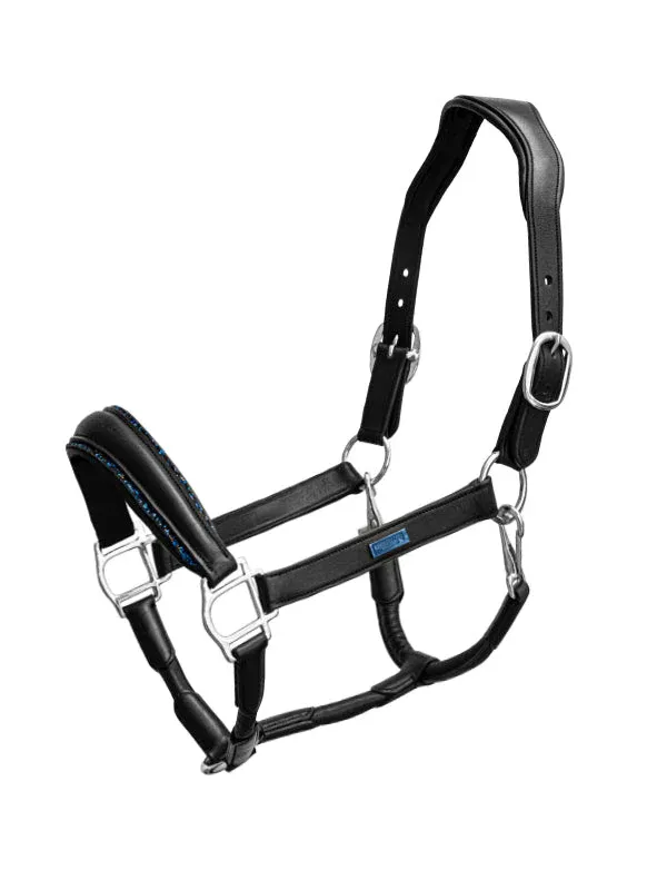 Anatomic Glimmer Leather cabezada de cuadra Equestrian Stockholm Glimmer Anatomic Leather - Cob / Blue Meadow Achetez Aujourdhui