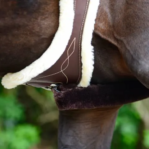 Expdition Rapide Sangle Anatomique sheepskin - Kentucky - Confort optimal - Marron - 115cm