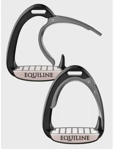 Etriers X-Cel avec systme de scurit - Equiline - Bleu Marine - Unique Expdi Aujourdhui