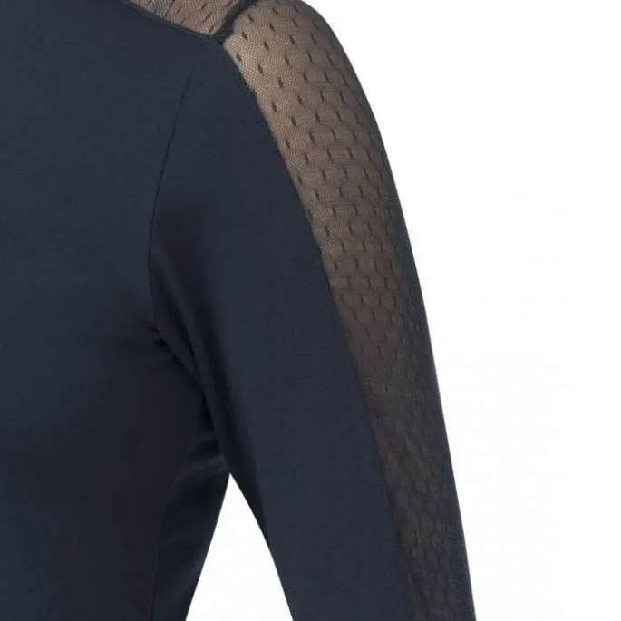 Pas Cher Polo Pekin ML - Equithme - marine - femme - XL