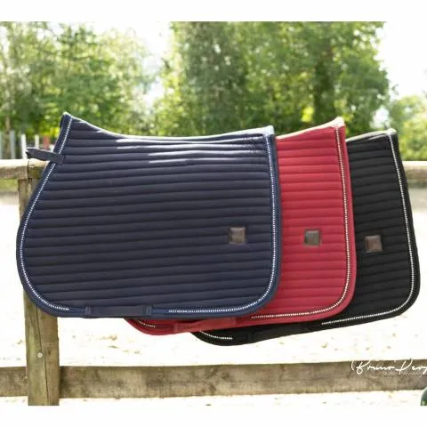 Satisfait Ou Rembours Tapis de selle obstacle Classico – Equestre – bleu marine – Mixte – Cheval