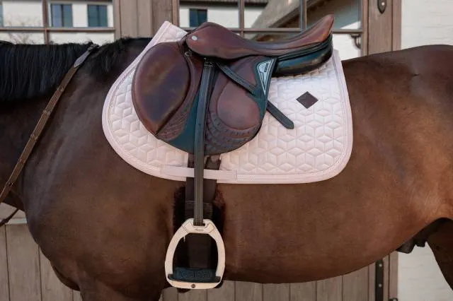 Tapis de selle Velvet Rose Clair - Kentucky - Velours lgant - Rose clair - Mixte - Cheval Marque